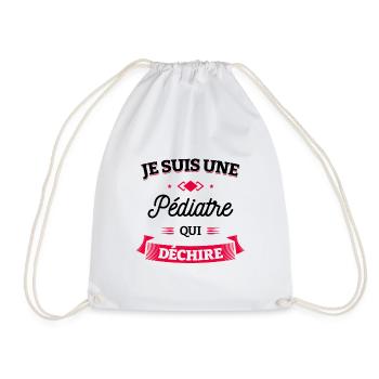 PÉDIATRE QUI DÉCHIRE - Sac de sport léger - blanc - Devant