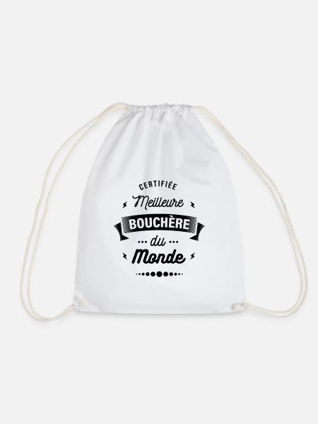 CERTIFIÉE MEILLEURE BOUCHÈRE DU MONDE - Sac de sport léger - blanc