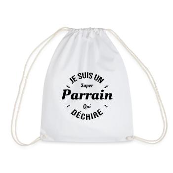 PARRAIN QUI DÉCHIRE - Sac de sport léger - blanc - Devant