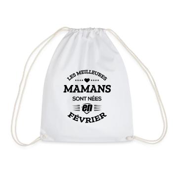 ANNIVERSAIRE MAMAN FÉVRIER - Sac de sport léger - blanc - Devant