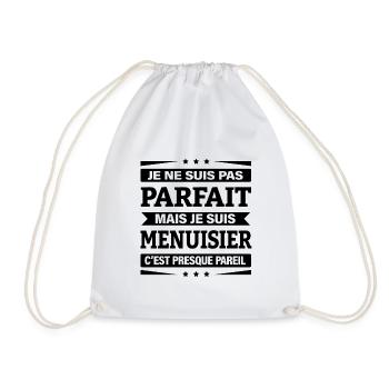 JE SUIS MENUISIER - Sac de sport léger - blanc - Devant