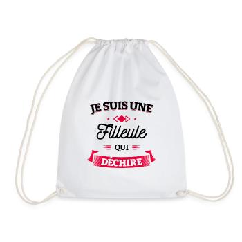 FILLEULE QUI DÉCHIRE - Sac de sport léger - blanc - Devant