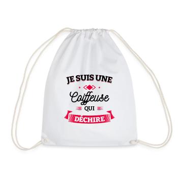 COIFFEUSE QUI DÉCHIRE - Sac de sport léger - blanc - Devant
