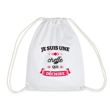 CHEFFE QUI DÉCHIRE - Sac de sport léger - blanc - Devant