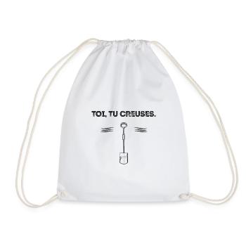 TOI, TU CREUSES - CITATION FILM LE BON LA BRUTE - Sac de sport léger - blanc - Devant