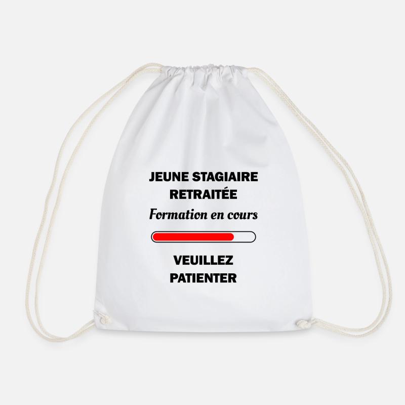 JEUNE STAGIAIRE RETRAITEE - Sac de sport léger - blanc