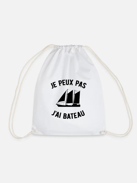JE PEUX PAS J'AI BATEAU - Sac de sport léger - blanc
