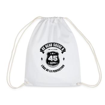 BEAU GOSSE DE 45 ANS - L'ÂGE DE LA PERFECTION - Sac de sport léger - blanc - Devant