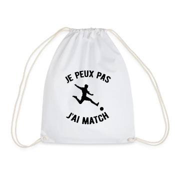 JE PEUX PAS J'AI MATCH - Sac de sport léger - blanc - Devant