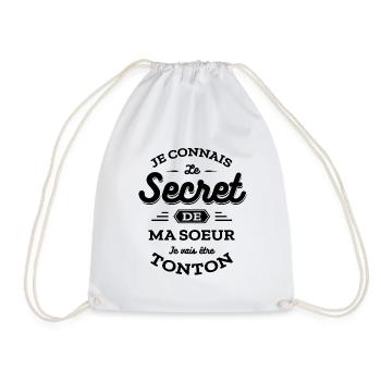FUTUR TONTON - JE VAIS ETRE TONTON - Sac de sport léger - blanc - Devant