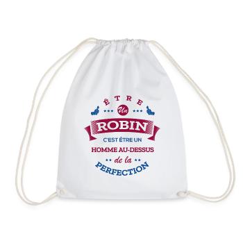ROBIN PARFAIT - NOM ROBIN - Sac de sport léger - blanc - Devant