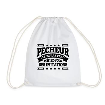 PÊCHEUR LE SEUL LE VRAI - Sac de sport léger - blanc - Devant