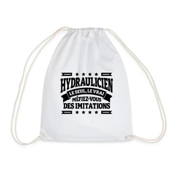 HYDRAULICIEN LE SEUL LE VRAI - Sac de sport léger - blanc - Devant