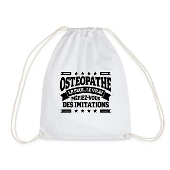 OSTEOPATHE LE SEUL LE VRAI - Sac de sport léger - blanc - Devant