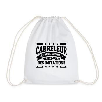 CARRELEUR LE SEUL LE VRAI - Sac de sport léger - blanc - Devant