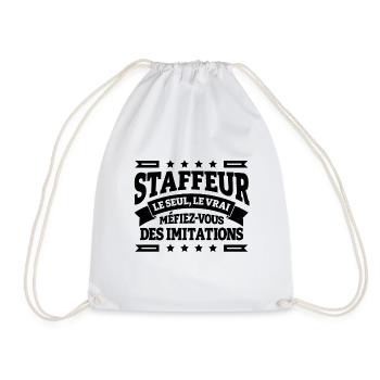 STAFFEUR LE SEUL LE VRAI - Sac de sport léger - blanc - Devant