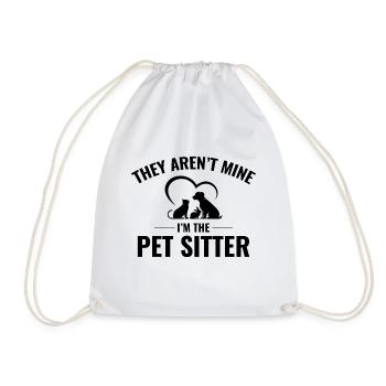 Pet Sitter Assis Chien Promeneur Fourrure Animal Drôle - Sac de sport léger - blanc - Devant