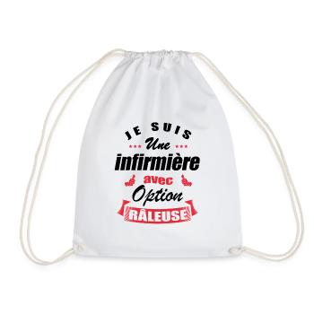 INFIRMIÈRE AVEC OPTION RÂLEUSE - Sac de sport léger - blanc - Devant