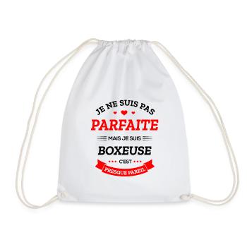 BOXEUSE PARFAITE - Sac de sport léger - blanc - Devant