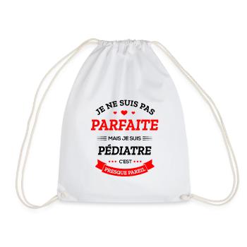 PÉDIATRE PARFAITE - Sac de sport léger - blanc - Devant