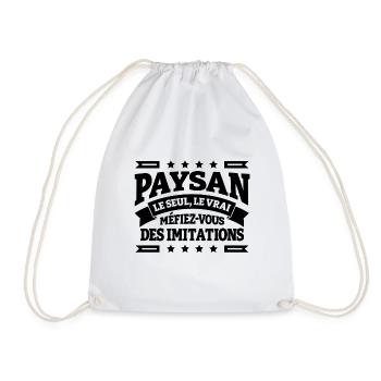 PAYSAN LE SEUL LE VRAI - Sac de sport léger - blanc - Devant