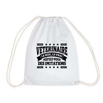 VÉTÉRINAIRE LE SEUL LE VRAI - Sac de sport léger - blanc - Devant