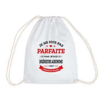 INGÉNIEURE AGRONOME PARFAITE - Sac de sport léger - blanc - Devant