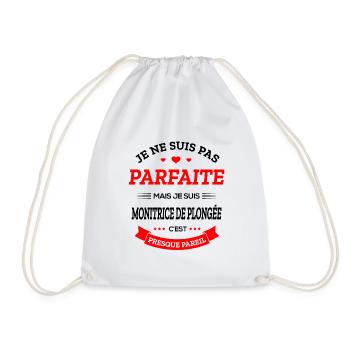 MONITRICE PARFAITE - Sac de sport léger - blanc - Devant