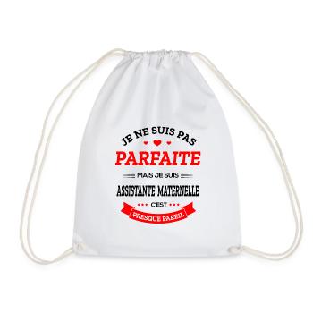 ASSISTANTE MATERNELLE PARFAITE - Sac de sport léger - blanc - Devant