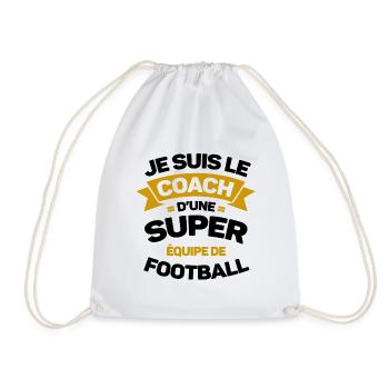 COACH D'UNE SUPER ÉQUIPE DE FOOTBALL - Sac de sport léger - blanc - Devant
