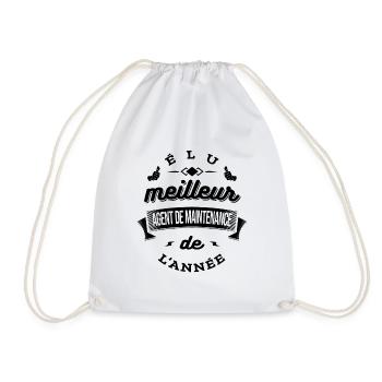 ÉLU MEILLEUR AGENT DE MAINTENANCE DE L'ANNÉE - Sac de sport léger - blanc - Devant
