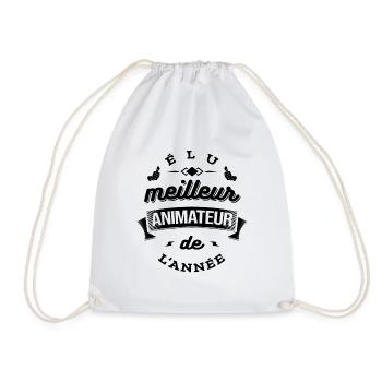 ÉLU MEILLEUR ANIMATEUR DE L'ANNÉE - Sac de sport léger - blanc - Devant
