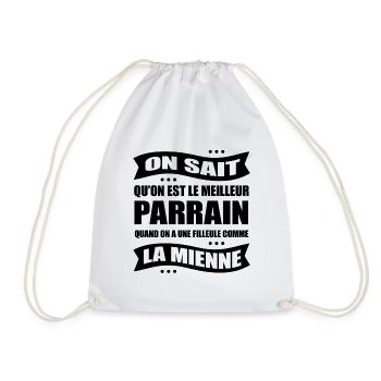 MEILLEUR PARRAIN AVEC UNE FILLEULE COMME LA MIENNE - Sac de sport léger - blanc - Devant