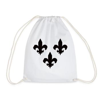 Fleurs de lys - Sac de sport léger - blanc - Devant