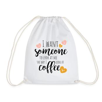 Coffee Love - Drawstring Bag - white - Front