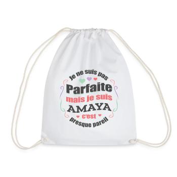 AMAYA PARFAITE - PRENOM AMAYA - Sac de sport léger - blanc - Devant