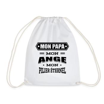 MON PAPA MON ANGE MON PILIER ETERNEL - Sac de sport léger - blanc - Devant
