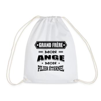 GRAND FRÈRE MON ANGE MON PILIER ETERNEL - Sac de sport léger - blanc - Devant
