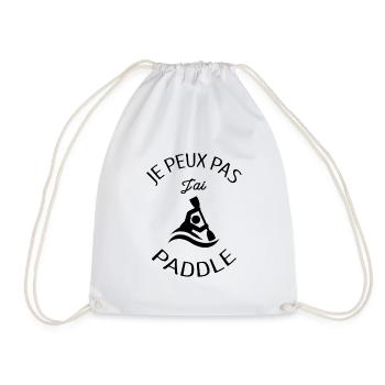 JE PEUX PAS J'AI PADDLE - Sac de sport léger - blanc - Devant