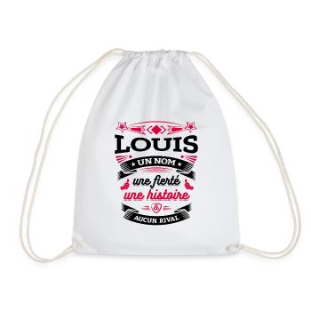 LOUIS UN NOM UNE FIERTÉ AUCUN RIVAL - Sac de sport léger - blanc - Devant