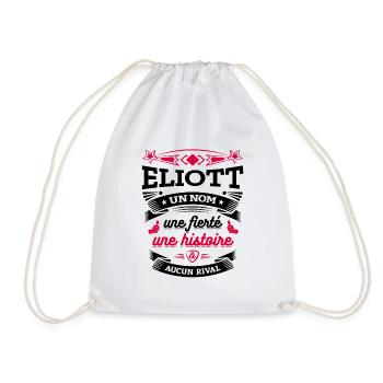 ELIOTT UN NOM UNE FIERTÉ AUCUN RIVAL - Sac de sport léger - blanc - Devant