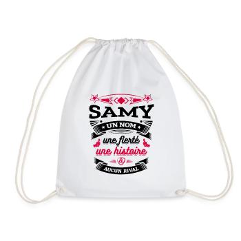 SAMY UN NOM UNE FIERTÉ AUCUN RIVAL - Sac de sport léger - blanc - Devant