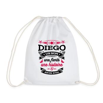 DIEGO UN NOM UNE FIERTÉ AUCUN RIVAL - Sac de sport léger - blanc - Devant