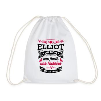 ELLIOT UN NOM UNE FIERTÉ AUCUN RIVAL - Sac de sport léger - blanc - Devant