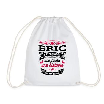 ÉRIC UN NOM UNE FIERTÉ AUCUN RIVAL - Sac de sport léger - blanc - Devant