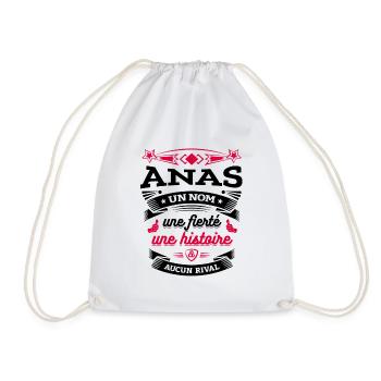 ANAS UN NOM UNE FIERTÉ AUCUN RIVAL - Sac de sport léger - blanc - Devant