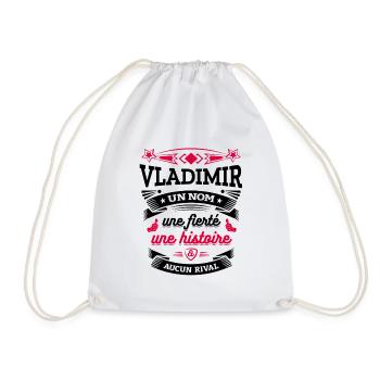 VLADIMIR UN NOM UNE FIERTÉ AUCUN RIVAL - Sac de sport léger - blanc - Devant