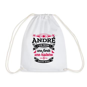 ANDRÉ UN NOM UNE FIERTÉ AUCUN RIVAL - Sac de sport léger - blanc - Devant