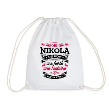 NIKOLA UN NOM UNE FIERTÉ AUCUN RIVAL - Sac de sport léger - blanc - Devant
