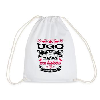 UGO UN NOM UNE FIERTÉ AUCUN RIVAL - Sac de sport léger - blanc - Devant